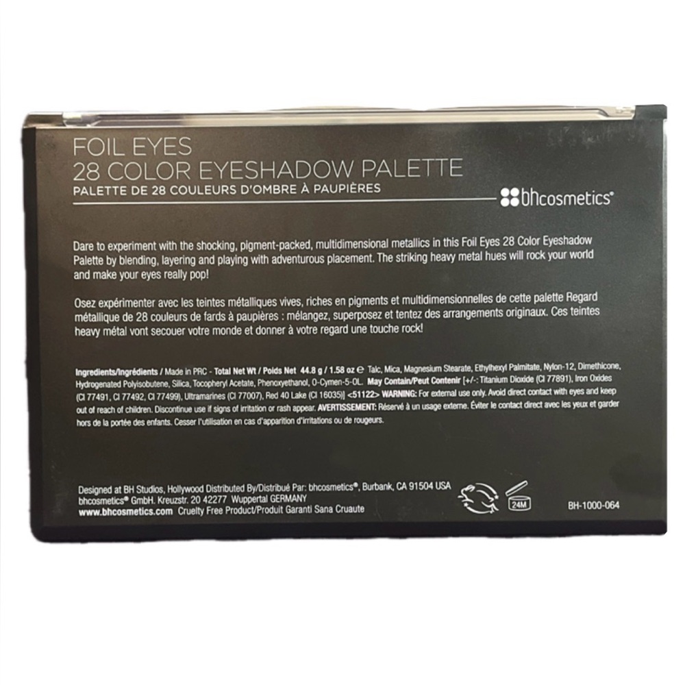 NWOB BH Cosmetics Foil Eyes 28 Color Eyeshadow Palette - Picture 4 of 5